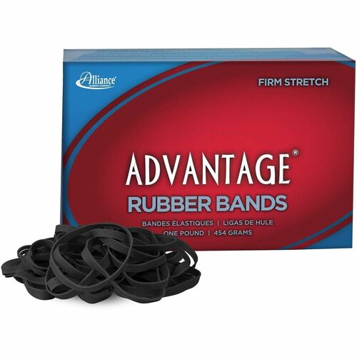 Rubber Bands, Mid-Range, Reusable, Size #64, 1 lb, 3-1/2" x 1/4", Black