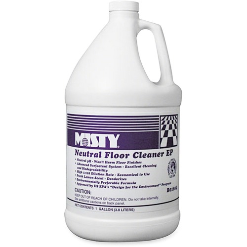 Optimax Neutral Floor Cleaner, Lemon Scent, Green
