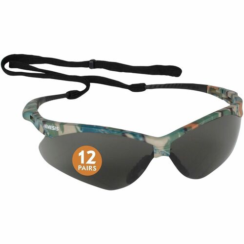 Glasses, Safety, UV Protection, Anti-Fog, Camouflage Frame/Smoke