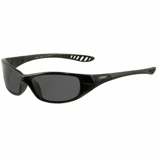 Glasses, Safety, UV Shield, Flexpoint, Black/Smoke Lens 144/CT