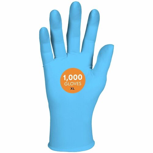 Gloves, Nitrile, Powder Free, Textured Tips, 4 Mil, 9.5", XL, LBE 100/BX