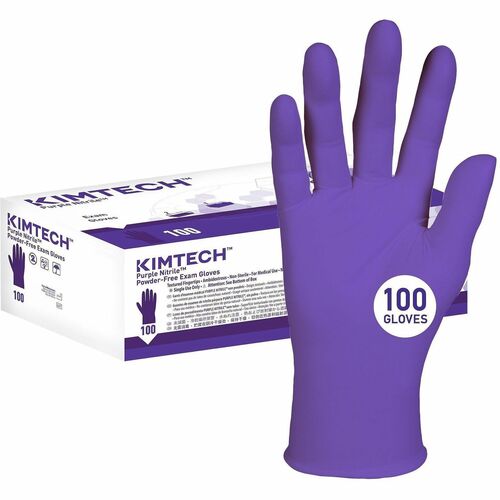Gloves, Nitrile, Powder Free, Textured Tips, 5.9 Mil, 9.5" Large, PE 100/BX