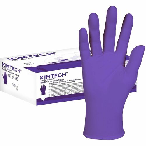 Gloves, Nitrile, Powder Free, Textured Tips, 5.9 Mil, 9.5" Large Extra Large, PE 90/BX