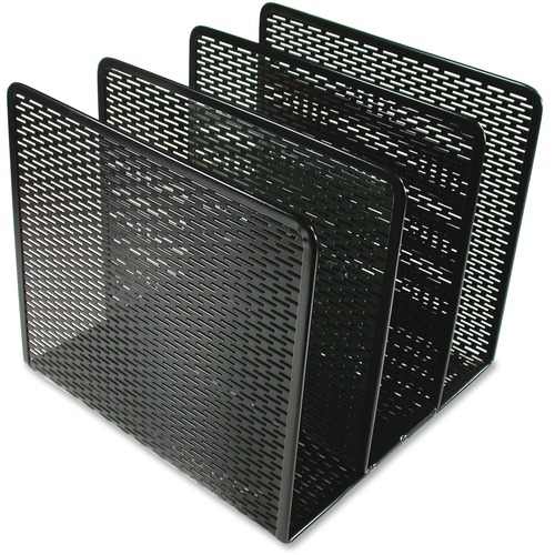 Punched File Sorter, 8" x 8" x 7-1/4", Metal/Black