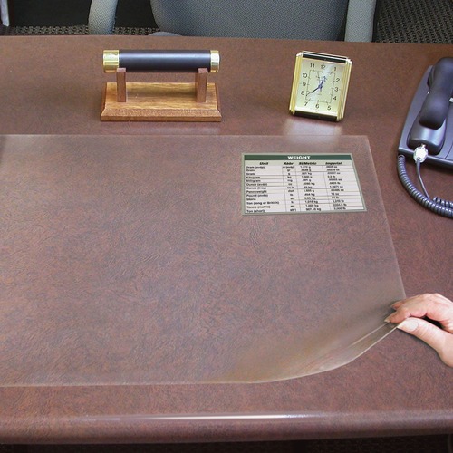 Desk Protector, 19" x 24", Clear