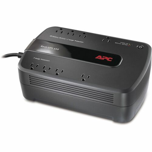 Back-UPS 650, With USB, 120V, 390W, 8 Outlets, Black