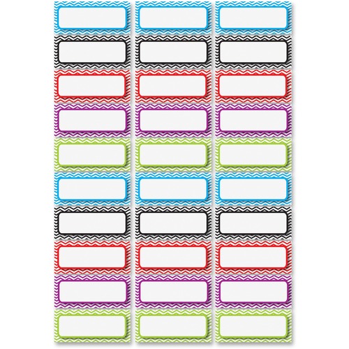 Chevron Nameplate Magnets, Multi 30/PK