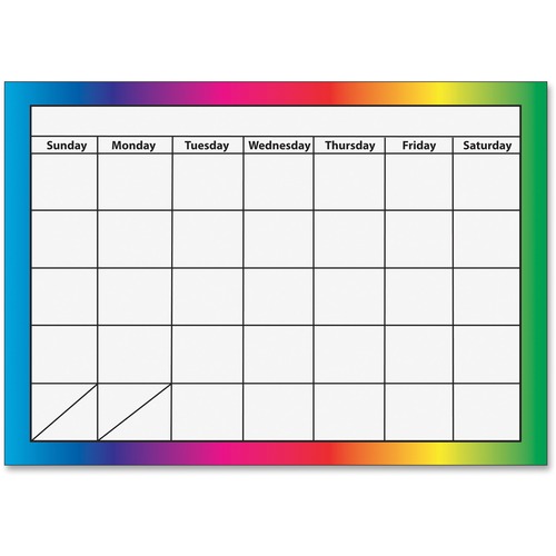 Dry Erase Magnetic Calendar, 1-Month, Multi