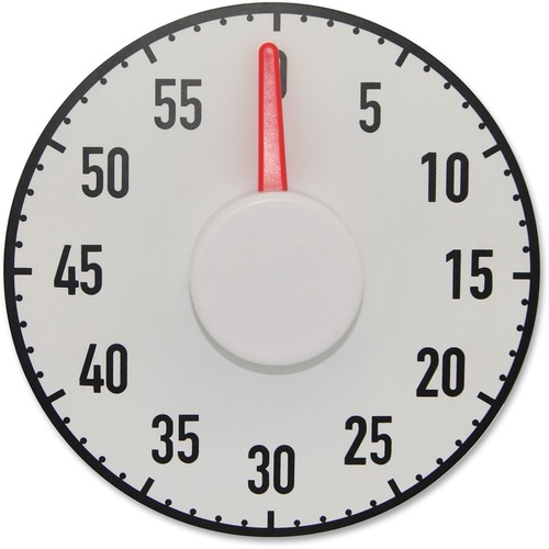 Magnetic Big Timer, 60 Min Alarm, Black/White