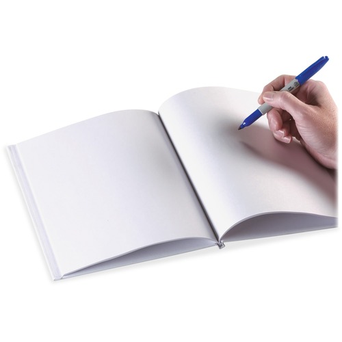 Hardcover Blank Book, 8-1/2" x 11", 28 Pages, White