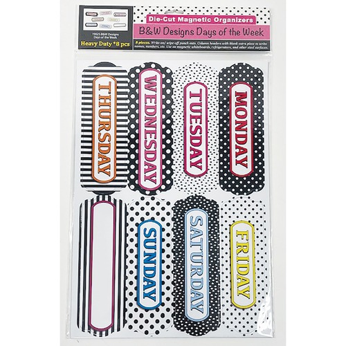 Board Header, Days of Week, Magnetic, Pattern, Pieces, MI