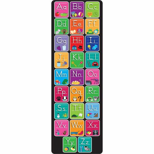 Mat Runner, Alphabet, Matching Pictures, 15-1/2" x 47", Mi