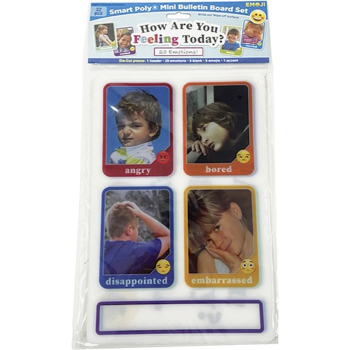 Bulletin Board Set, Mini, Picture Emotions, 32-Piece Sets, MI