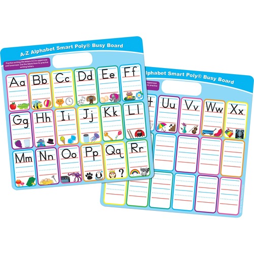 Dry-Erase Board, Alphabet, 10-3/4" x 10-3/4", MI