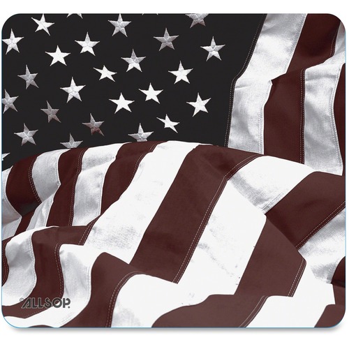 Mouse Pad, Naturesmart, American Flag, 8" x 8.5", Red White Blue