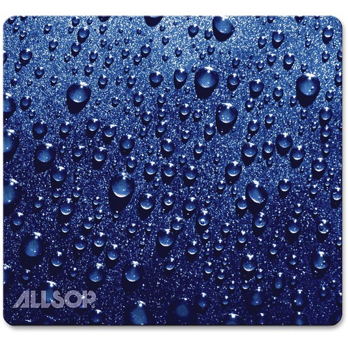Mouse Pad, Naturesmart, Raindrop, 8" x 8.5", Blue
