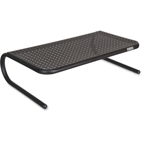 Monitor Stand, Metal, 50 Pound Capacity, 18.5"x12.25"x5.25", Black