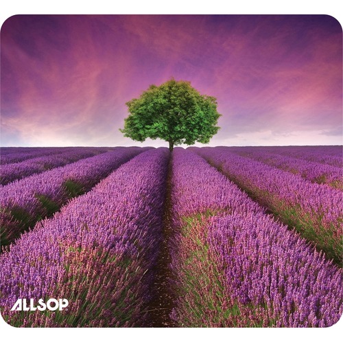 Mousepad, Lavendfield, Non-Skid, Recycled, Fabric & Rubber, 8" x 8.75", LR
