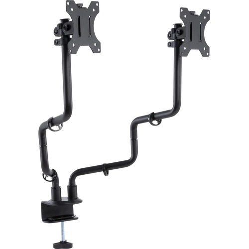 Dual Monitor Arms, For Monitors Up to 32", Black