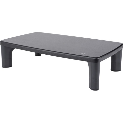 Monitor Stand, Hi-Lo Legs, 18-1/2" x 9-1/2" x 4", Black
