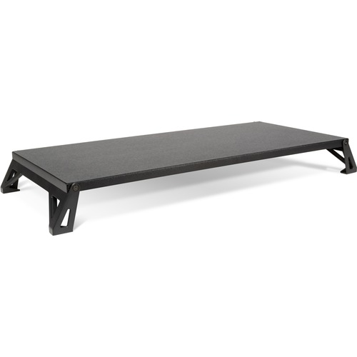 Monitor Stand, Adjustable Leg, 30 lb Cap, 24" Length, Black