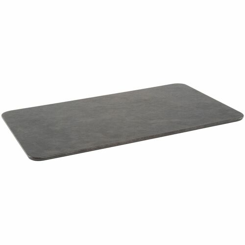 Mousepad, Leatherette, Non Skid, Wrapped Edges, 14.2" x 8.6" s.25", Black
