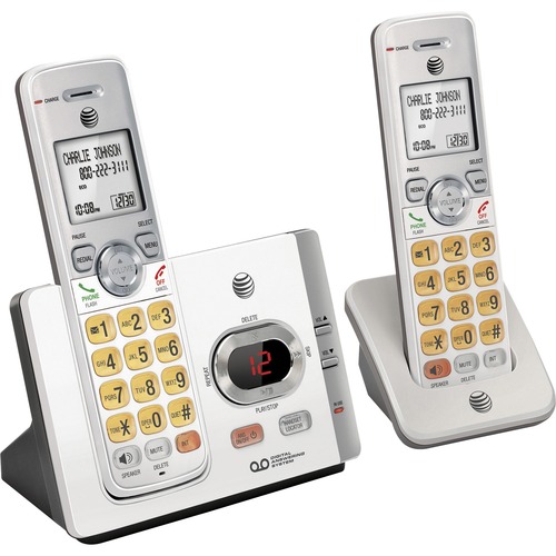 Cordless Phone, With 3 Handsets, 6-4/5"x3-2/5"x5-3/5", White
