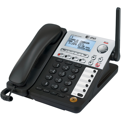 Cordless Deskset, f/SB67118/SB67138, 5-3/8"x9-1/2"x10", Black/Silver