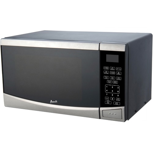 Microwave, 0.9 CF Capacity, 900-Watt, 19"Wx14-1/2"Dx11"H, Stainless Steel