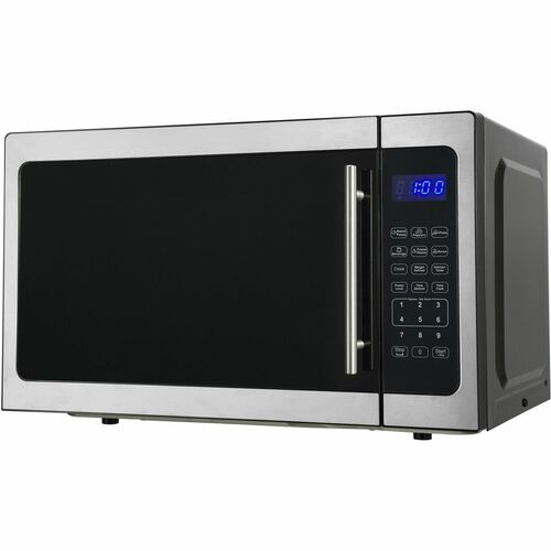 Microwave Oven, 1.5 Cubic Foot, 18-1/4"x21-1/4"x13", Silver/Black