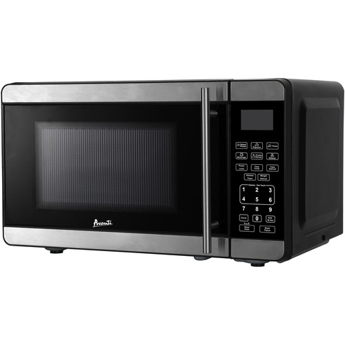Microwave Oven, 700 Watts, 0.7 Cubic Feet, Stainless Steel