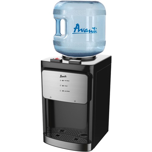 Water Dispenser, Hot/Cold, 12"Wx20"Lx13"H, Black
