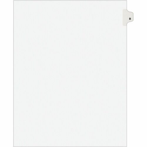 Legal Dividers With Letter "B", Side Tab, 8-1/2" x 11" 25/PK
