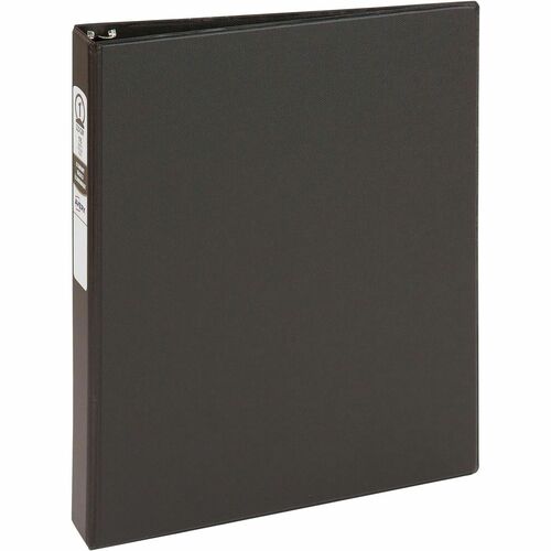 Economy Binder, Round Ring, 1" Capacity, 8-1/2" x 11", Black
