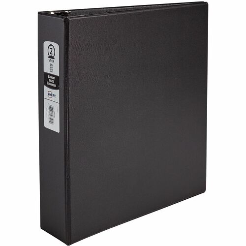 Economy Ring Binder, 2" Capacity, 8-1/2"x11", Black
