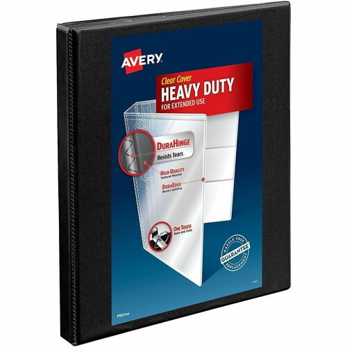 Slant Ring View Binder, 1/2" Cap., Standard, 11" x 8-1/2", Black