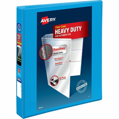 Slant Ring View Binder, 1" Capacity, 11" x 8-1/2", Light Blue