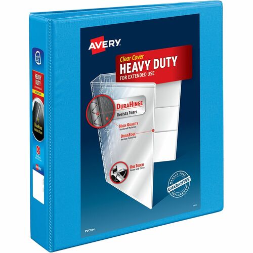 Slant Ring View Binder, 1-1/2" Capacity, 11"x8-1/2", Light Blue