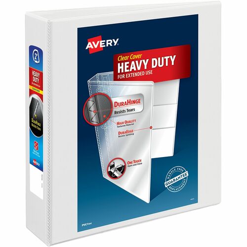 Slant Ring View Binder, 2" Capacity, 11" x 8-1/2", White