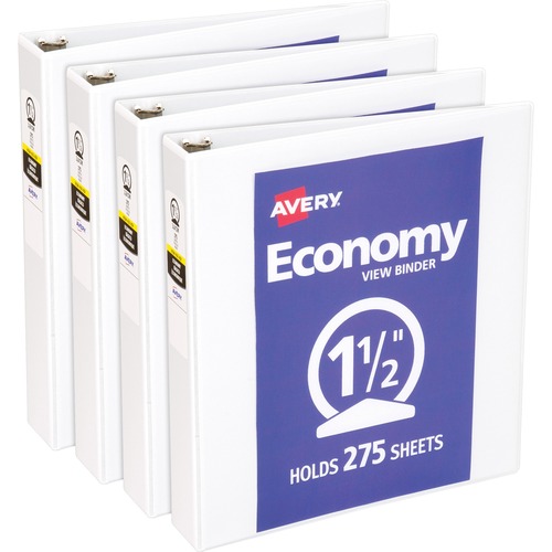 View Binder, 1-1/2" Round Rings, Economy, 11" x 8-1/2", WE 4/BD