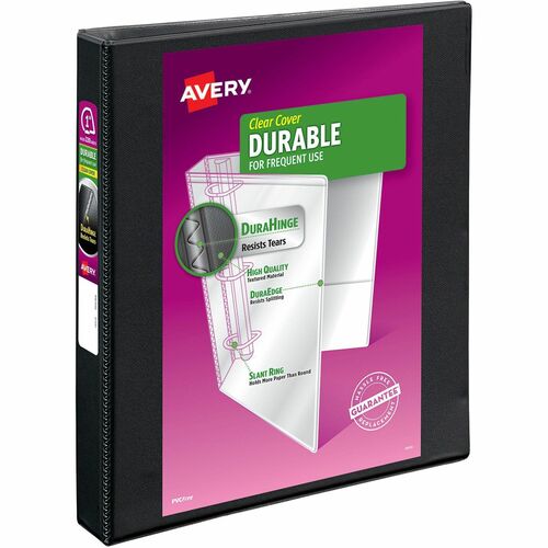 View Binder, 1" Capacity, 11" x 8-1/2", Black
