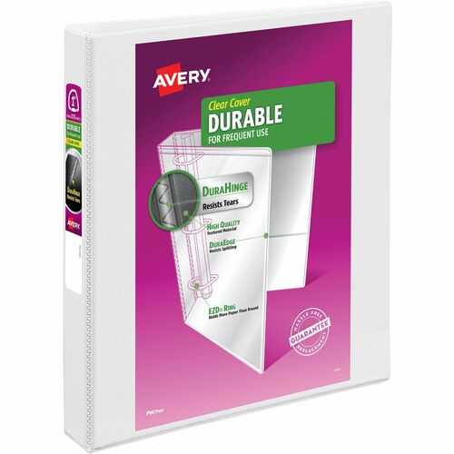 View Binder, 1" Capacity, 11" x 8-1/2", White