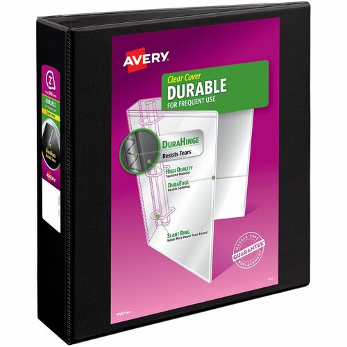 View Binder, 2" Capacity, 11" x 8-1/2", Black