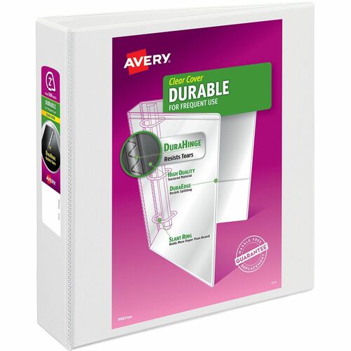 View Binder, 2" Capacity, 11" x 8-1/2", White