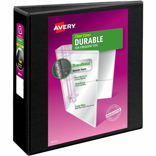 View Binder, 3" Capacity, 11" x 8-1/2", Black