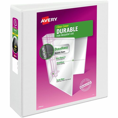 View Binder, 3" Capacity, 11" x 8-1/2", White