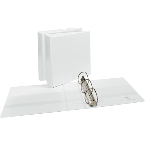 View Binder, 3" Capacity, 11" x 8-1/2", 3 Ring, White 3/BD