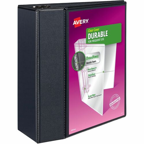 View Binder, 5" Capacity, 8-1/2" x 11", Black