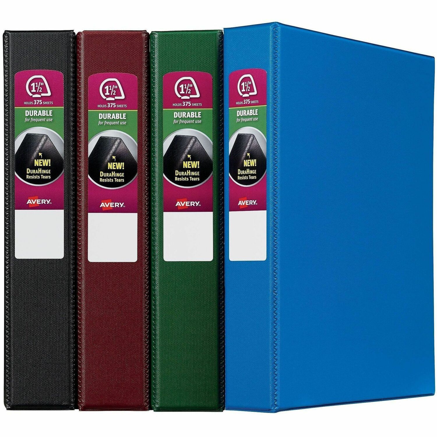Binder, Durahinge, 2 Pockets, 1-1/2" Cap, Letter, AST 12/CT