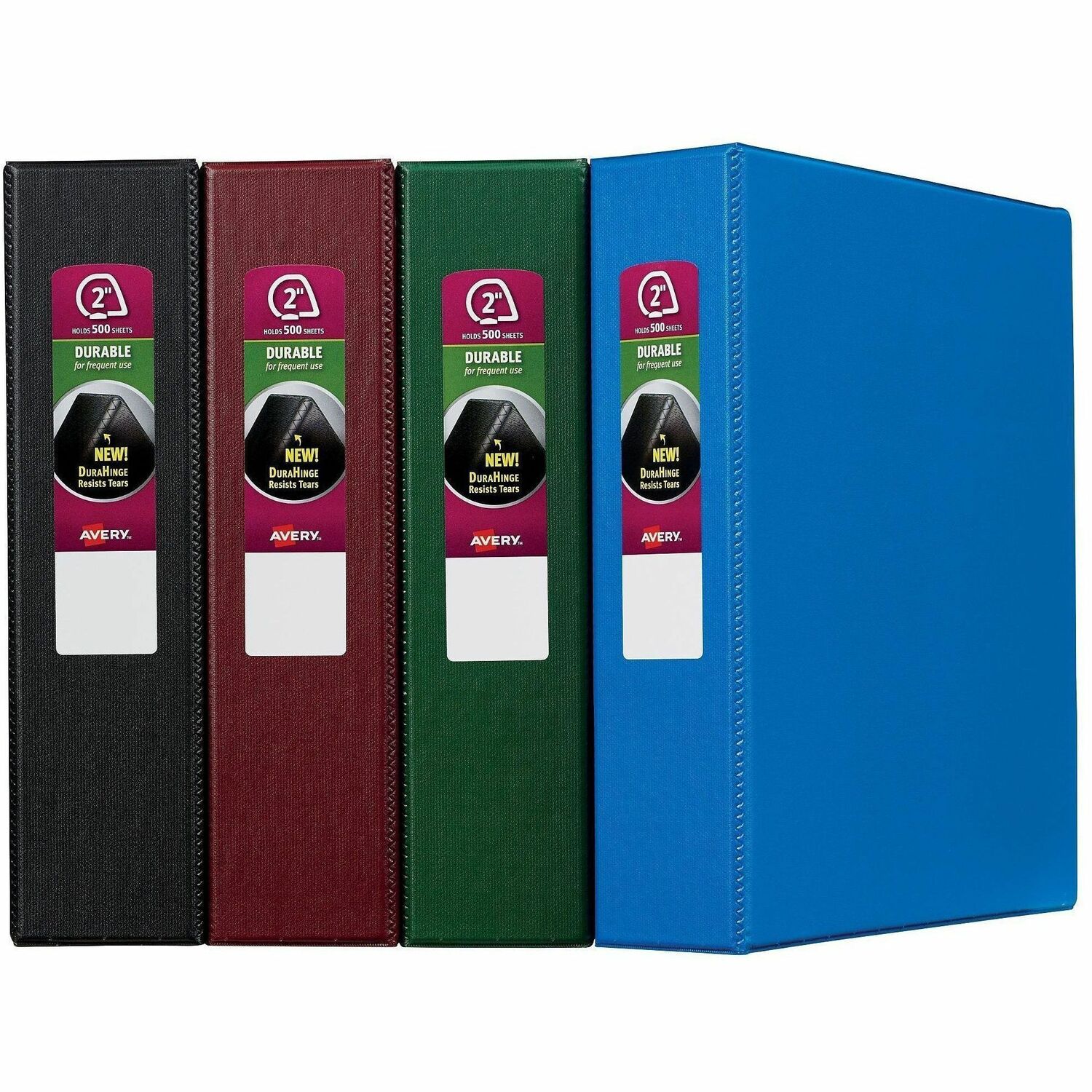 Binder, Durahinge, 2 Pockets, 2" Cap, Letter, AST 12/CT